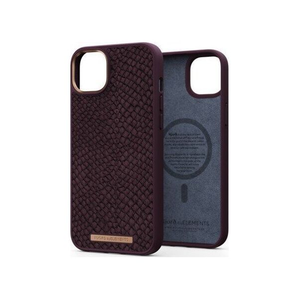 Njord by Elements Njord by Elements Etui ze skóry łososia do iPhone 14 Plus rdzawy