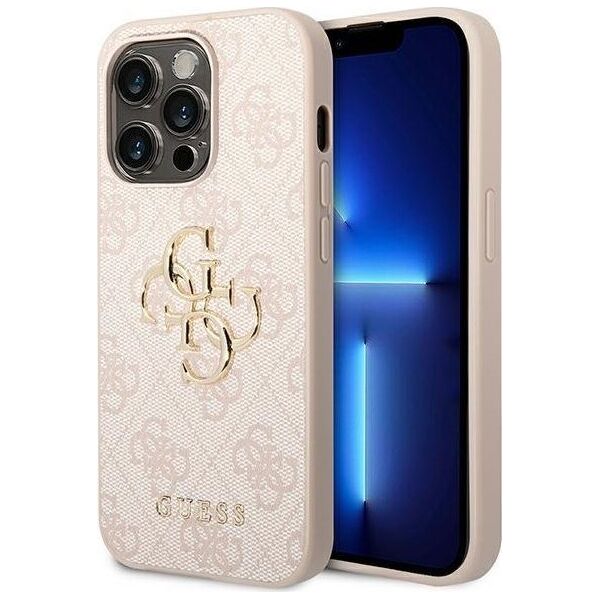 Guess Guess 4G Big Metal Logo - Etui iPhone 14 Pro (różowy)