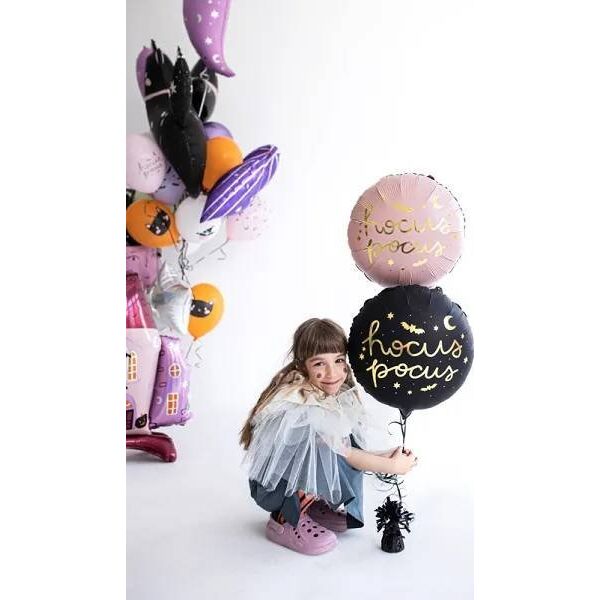 PartyDeco Balon foliowy Hocus Pocus, 45 cm, różowy one size