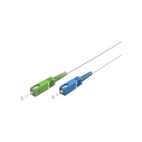 Goobay Kabel światłowodowy (FTTH), Singlemode (OS2) White, biały (Simplex), 2 m - Długość kabla 2 m