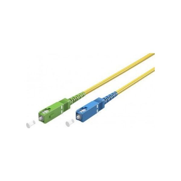 Goobay Kabel światłowodowy (FTTH), Singlemode (OS2) Yellow, Żółty (Simplex), 0,5 m - Długość kabla 0.5 m