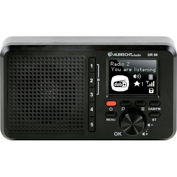 Radio Albrecht Albrecht DR 86 Seniorenradio Digitalradio DAB+ schwarz