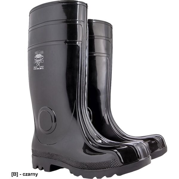 Demar BDMAXXS5 S5 AN SRC - buty męskie bezpieczne antyelektrostatyczne z PVC, podnosek, antypoślizgowe 44