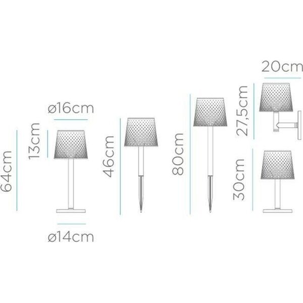 New Garden NEW GARDEN lampa ogrodowa GRETA SOLAR NEGRO 5in1 czarna