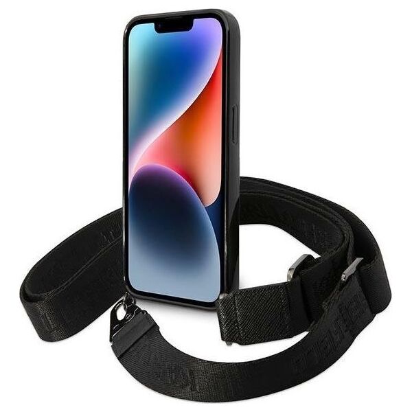 Karl Lagerfeld Etui Karl Lagerfeld KLHCP14XSTSTP Apple iPhone 14 Pro Max hardcase różowy/pink Color Stripes Strap