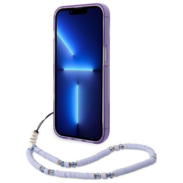 Guess Etui Guess GUHCP14XHGCOHU Apple iPhone 14 Pro Max fioletowy/purple hardcase Translucent Pearl Strap
