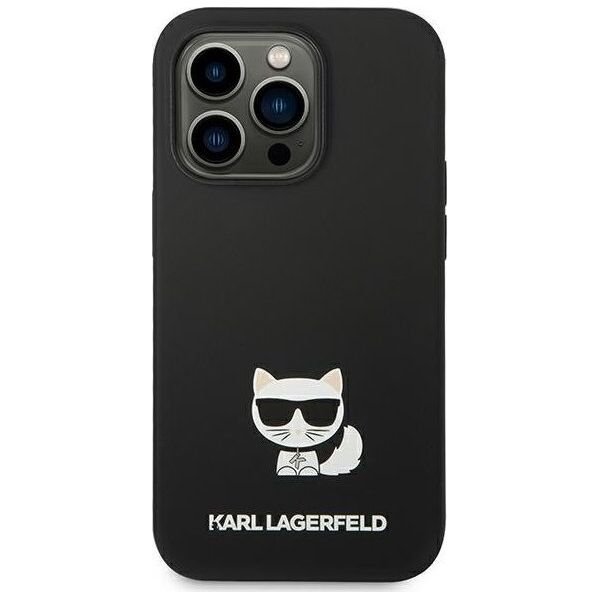 Karl Lagerfeld Etui Karl Lagerfeld KLHCP14XSLCTBK Apple iPhone 14 Pro Max hardcase czarny/black Silicone Choupette Body