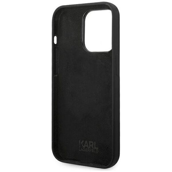 Karl Lagerfeld Etui Karl Lagerfeld KLHCP14XSLCTBK Apple iPhone 14 Pro Max hardcase czarny/black Silicone Choupette Body