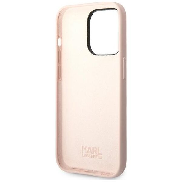 Karl Lagerfeld Etui Karl Lagerfeld KLHCP14XSLCTPI Apple iPhone 14 Pro Max hardcase jasnoróżowy/light pink Silicone Choupette Body