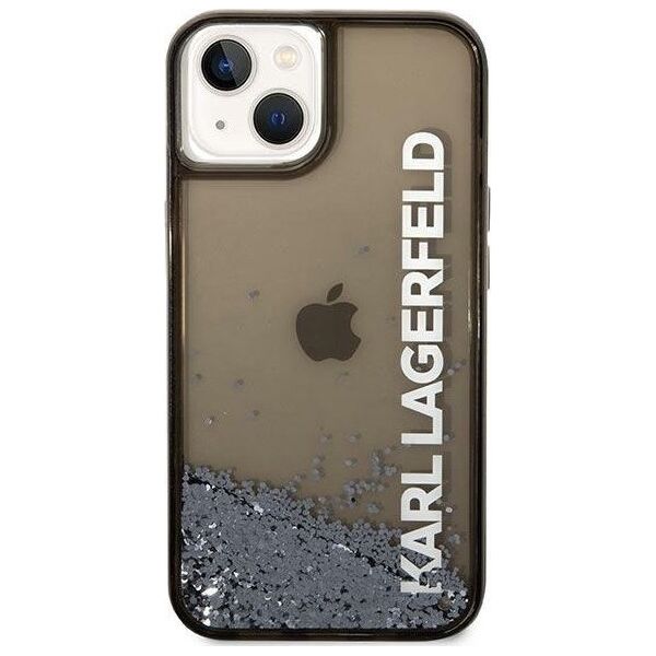 Karl Lagerfeld Etui Karl Lagerfeld KLHCP14SLCKVK Apple iPhone 14 czarny/black hardcase Liquid Glitter Elong