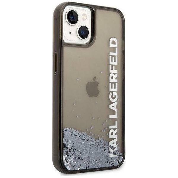 Karl Lagerfeld Etui Karl Lagerfeld KLHCP14SLCKVK Apple iPhone 14 czarny/black hardcase Liquid Glitter Elong
