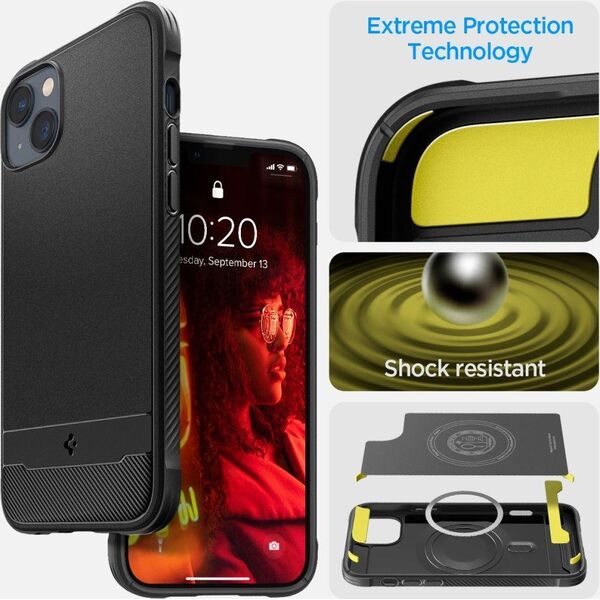 Spigen Etui Spigen Rugged Armor Mag MagSafe Apple iPhone 14 Plus Matte Black