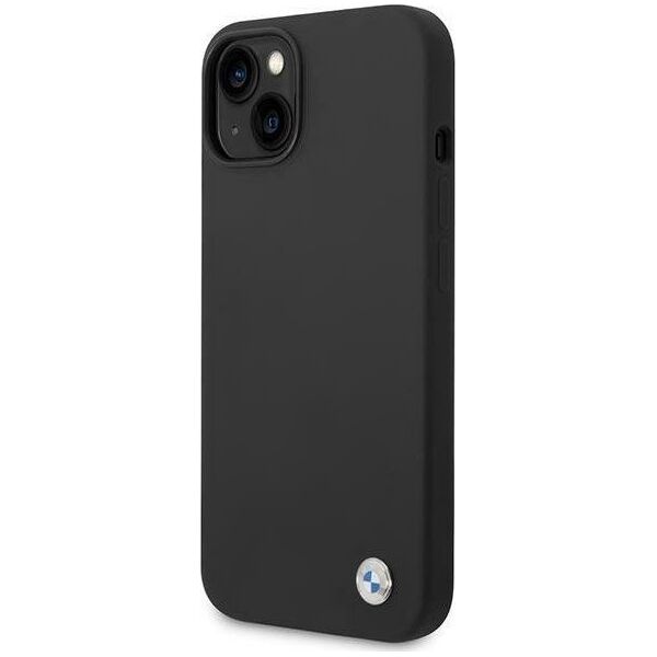 BMW Etui BMW BMHCP14MSILBK iPhone 14 Plus 6,7" czarny/black Silicone Metal Logo