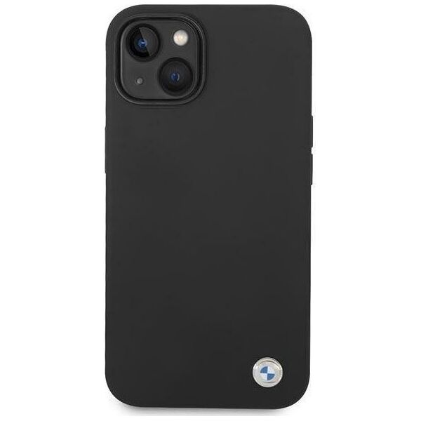 BMW Etui BMW BMHCP14MSILBK iPhone 14 Plus 6,7" czarny/black Silicone Metal Logo