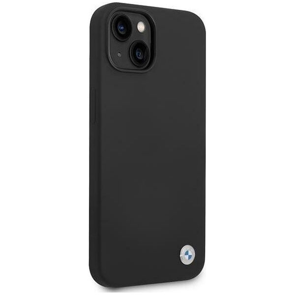 BMW Etui BMW BMHCP14MSILBK iPhone 14 Plus 6,7" czarny/black Silicone Metal Logo
