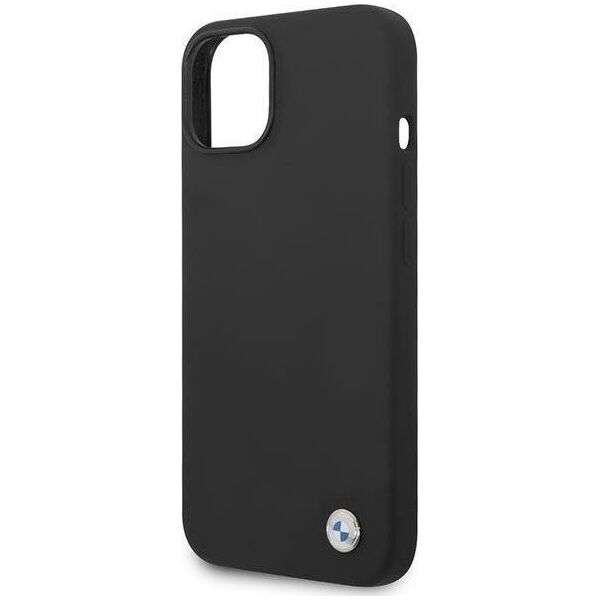 BMW Etui BMW BMHCP14MSILBK iPhone 14 Plus 6,7" czarny/black Silicone Metal Logo