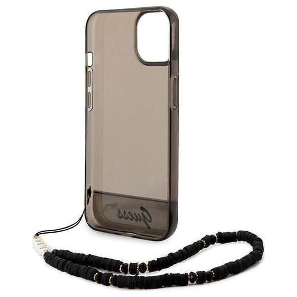 Guess Etui Guess GUHCP14MHGCOHK Apple iPhone 14 Plus czarny/black hardcase Translucent Pearl Strap
