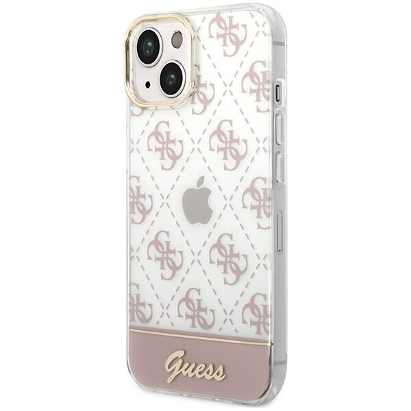 Guess Etui Guess GUHCP14MHG4MHP Apple iPhone 14 Plus różowy/pink hardcase 4G Pattern Script