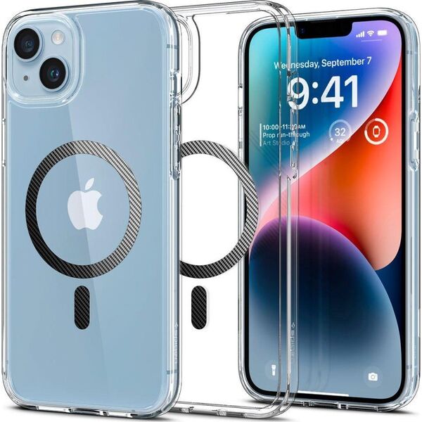 Spigen Etui Spigen Ultra Hybrid Mag MagSafe Apple iPhone 14 Plus Carbon Fiber