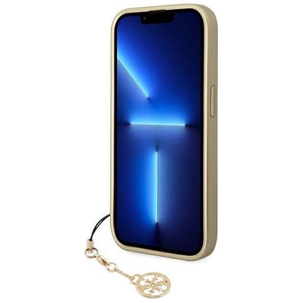 Guess Etui Guess GUHCP14LGF4GBR Apple iPhone 14 Pro brązowy/brown hardcase 4G Charms Collection