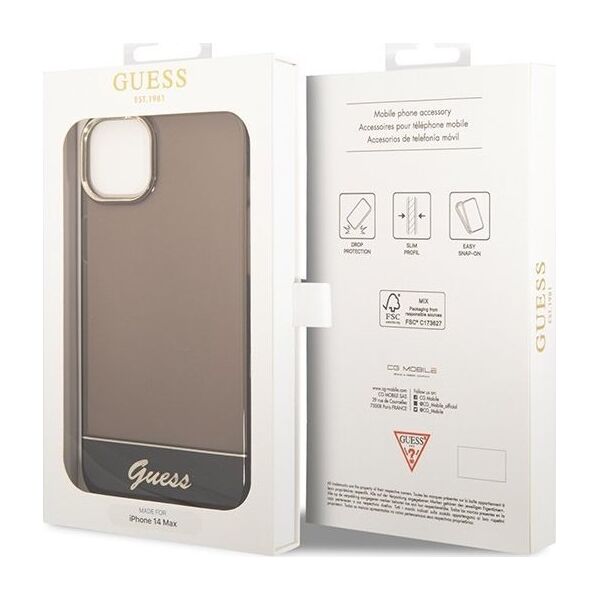 Guess Etui Guess GUHCP14MHGCOK Apple iPhone 14 Plus czarny/black hardcase Translucent