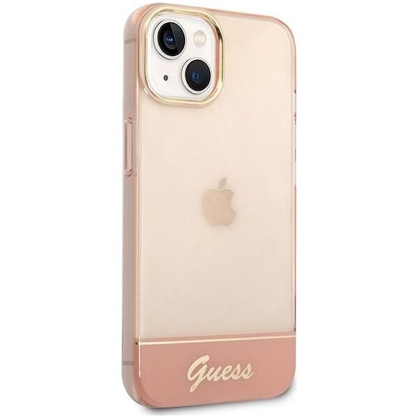 Guess Etui Guess GUHCP14MHGCOP Apple iPhone 14 Plus różowy/pink hardcase Translucent