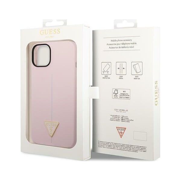 Guess Etui Guess GUHCP14MSLTGU Apple iPhone 14 Plus fioletowy/purple hardcase Silicone Triangle