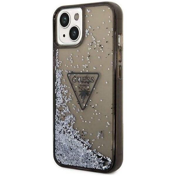 Guess Etui Guess GUHCP14MLFCTPK Apple iPhone 14 Plus czarny/black hardcase Liquid Glitter Palm Collection