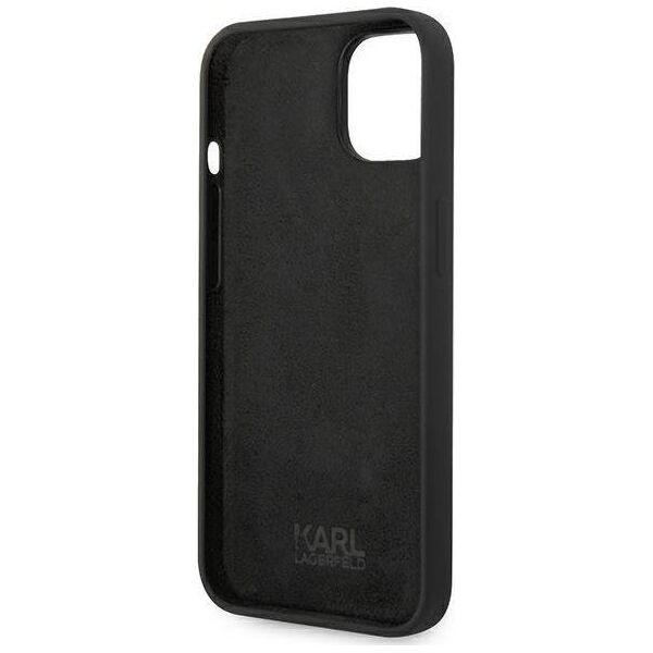 Karl Lagerfeld Etui Karl Lagerfeld KLHCP14MSLKHBK Apple iPhone 14 Plus hardcase czarny/black Silicone Karl`s Head