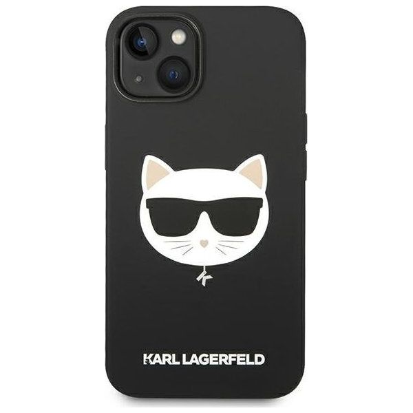 Karl Lagerfeld Etui Karl Lagerfeld KLHMP14MSLCHBK Apple iPhone 14 Plus hardcase czarny/black Silicone Choupette Head Magsafe