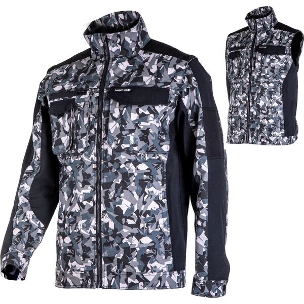 Lahti Pro BLUZA Z ODPINANYMI RĘKAWAMI SZARO-CZARNA, "2XL", CE, LAHTI