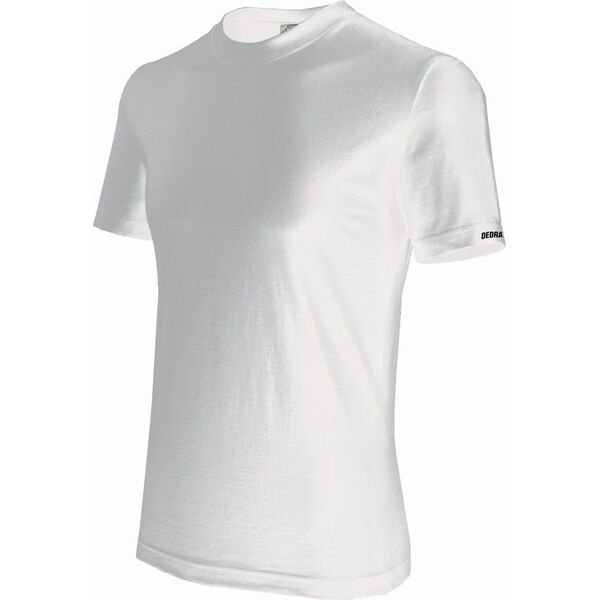 Dedra Koszulka męska T-shirt M, biała, 100% bawełna