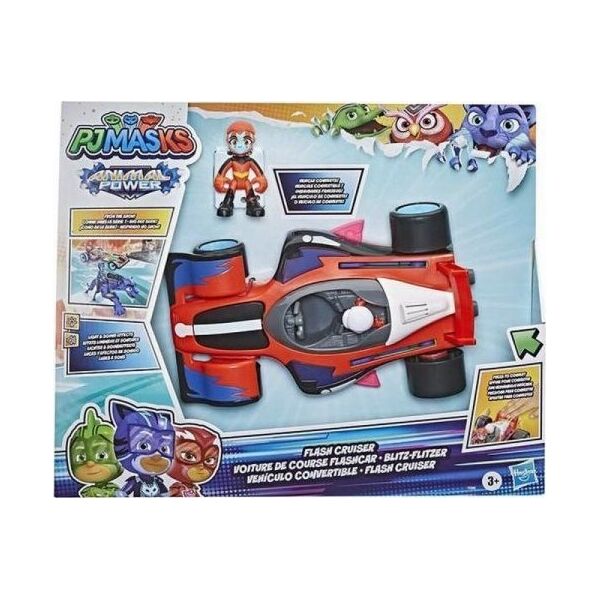 Hasbro Zestaw Samochodów Hasbro Pj Masks Flash Światła 2 Części Convertible z dźwiękiem