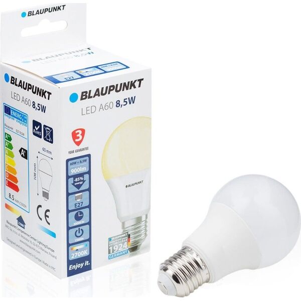 Blaupunkt Zestaw 4 sztuk - Blaupunkt Żarówki LED E27 9W WW