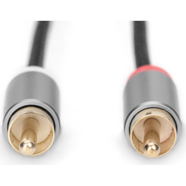 Kabel Digitus Jack 3.5mm - RCA (Cinch) x2 1.8m czarny (DB-510330-018-S)