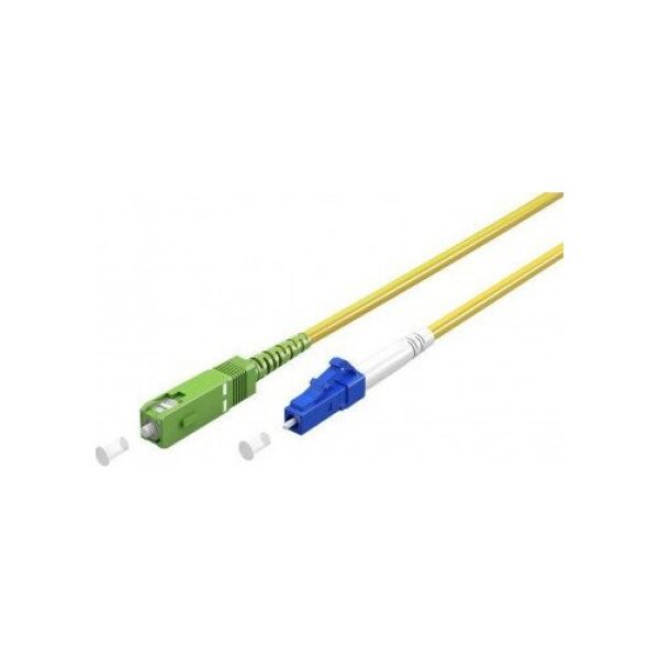 Goobay Kabel światłowodowy (FTTH), Singlemode (OS2) Yellow, Żółty (Simplex), 25 m - Długość kabla 25 m