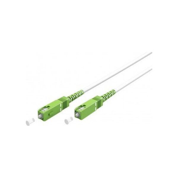 Goobay Kabel światłowodowy (FTTH), Singlemode (OS2) White, biały (Simplex), 20 m - Długość kabla 20 m
