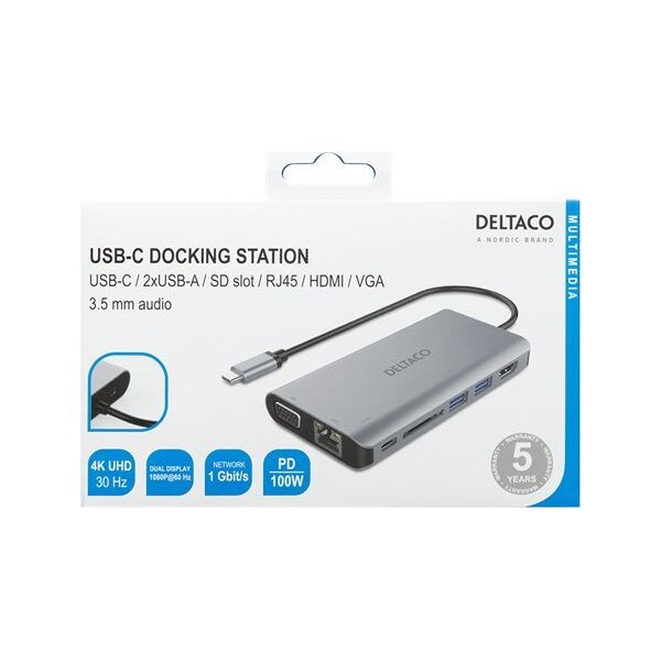Adapter USB Deltaco Adapteris DELTACO USBC-HDMI18