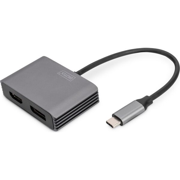 Adapter USB Digitus 0.2M USB-C - DP + HDMI ADAPTER 0.2M USB-C - DP + HDMI ADAPTER