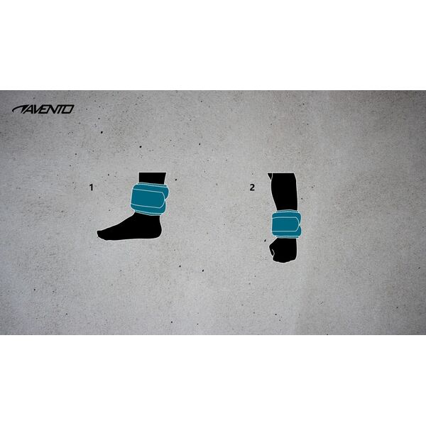 SKO Wrist/ankle weight neopreen AVENTO 41AE 2X1kg Black/Blue