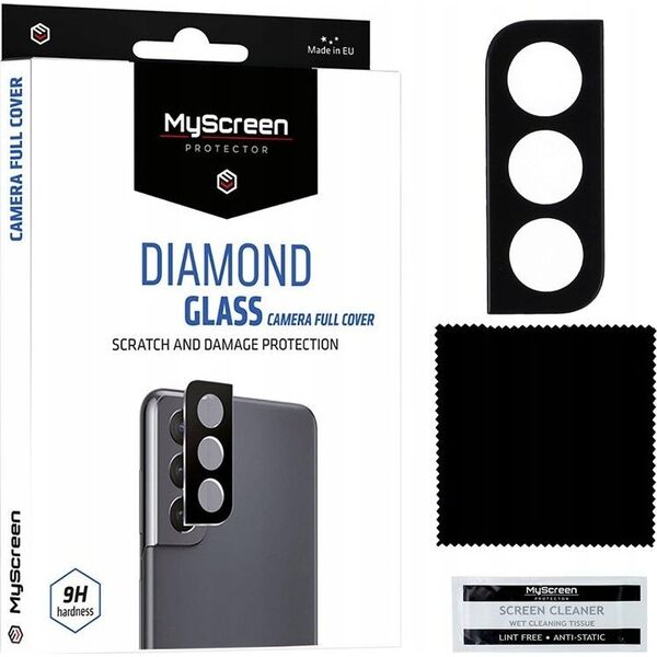 MyScreen Protector Samsung Galaxy S22/S22+ -  Szkło hartowane na tyle kamery MyScreen DIAMOND GLASS CAMERA FULL COVER