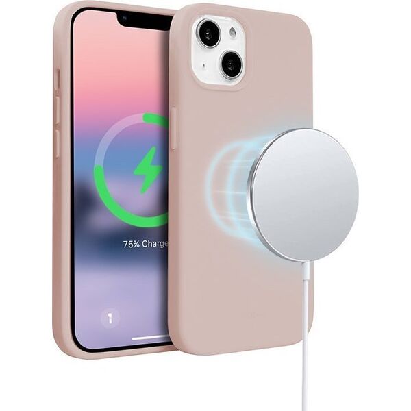 Crong Crong Color Cover Magnetic - Etui iPhone 14 Plus MagSafe (piaskowy róż)