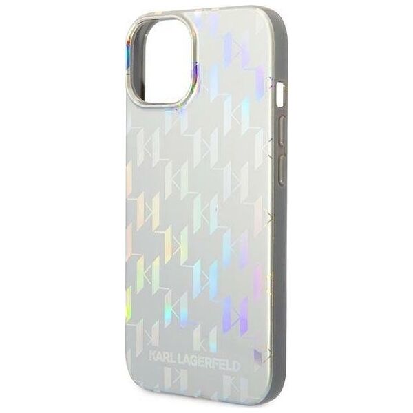 Karl Lagerfeld Karl Lagerfeld KLHCP14MLGMMSV3 iPhone 14 Plus 6,7" hardcase srebrny/silver Monogram Iridescent