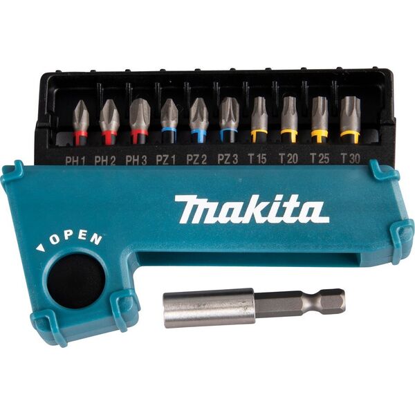 Makita ZESTAW KOŃCÓWEK UDAROWYCH 1/4" 11szt. MAKITA