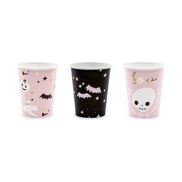 PartyDeco Kubeczki Boo!, mix, 220ml one size