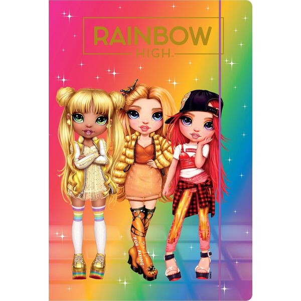 Astra Teczka z gumką A4 Rainbow High Astra