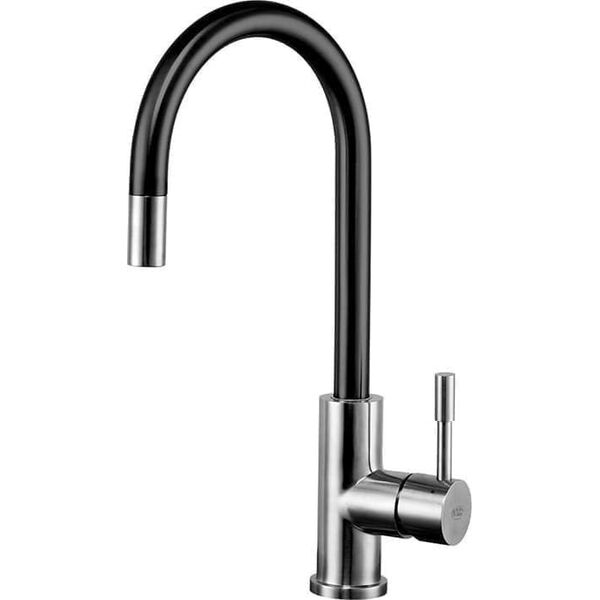 Bateria kuchenna Blue Water Lima stojąca stal szlachetna szczotkowana  z elementami czerni (BW-5901730613193)