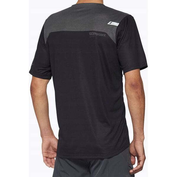 100% Koszulka męska 100% AIRMATIC Jersey krótki rękaw black charcoal roz. XL (NEW 2022)