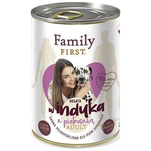 Family First FamilyFirst Bogata w indyka+pietruszka adult 400g