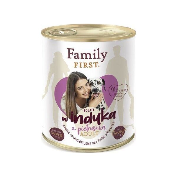 Family First FamilyFirst Bogata w indyka+pietruszka adult 800g